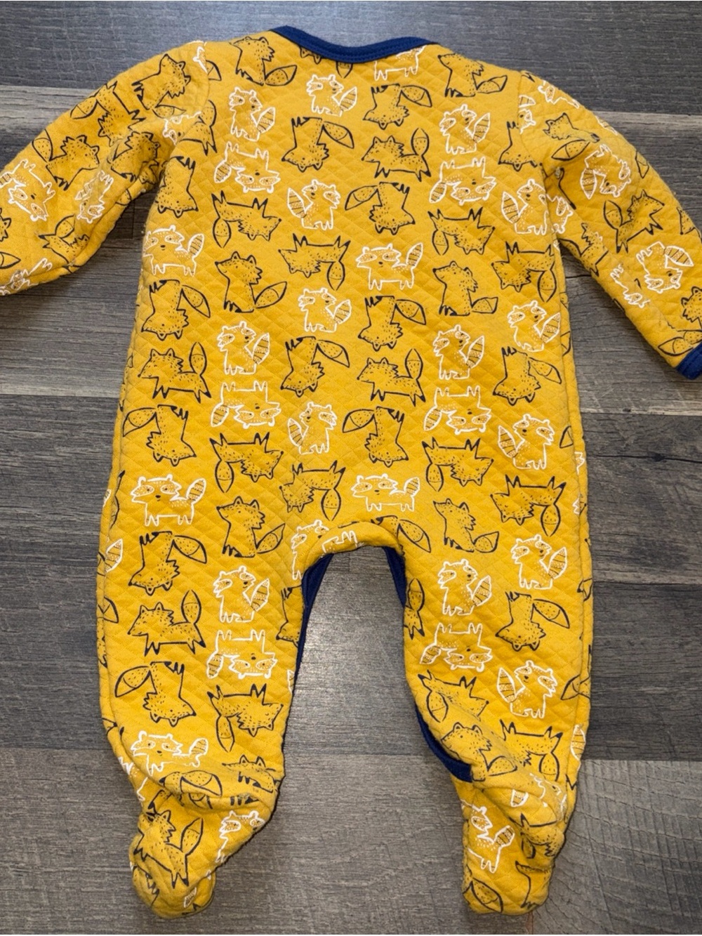 Cozy Cotton Blend Duck Duck Goose Boys Fox Print Sleeper  Size 6-9 Months - Picture 3 of 3